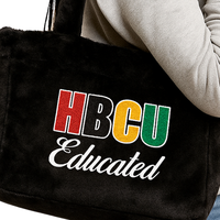 Sac fourre-tout haut de gamme résistant à l'eau, en fourrure pan-africaine, brodé en chenille, pour les universités HBCU, Sororité grecque Divine Nine, idéal comme cadeau