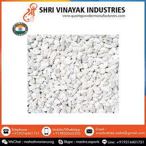 Gravier de pierre concassée naturelle de 100% puces de marbre blanc pour l'utilisation de plancher de construction industrielle - Product Image 2