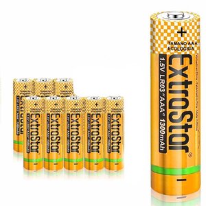 Extrastar LR03 AAA Mini stilo batteria 1.5V 1300mAh MN2400 confezione alcalina da 8-materiali elettrici/batterie e - Product Image 1