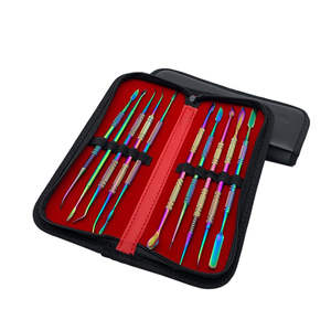 Kit de Instrumentos de Cera Dental de Titanio Multicolor, Espátulas para Modelar y Mezclar Cera, Cuchillo de Cera, por SurgiRight Instrument - Product Image 3