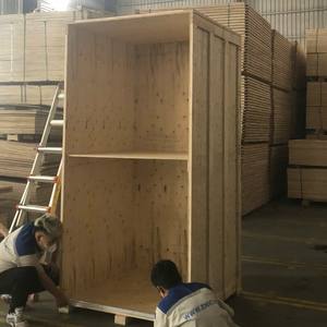 Fabriqué au Vietnam caisses de stockage en bois à 2 niveaux avec porte voûte en bois pliable en gros pour un entreposage efficace - Product Image 2