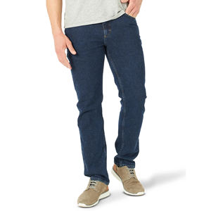 กางเกงยีนส์ผู้ชายทรงหลวม สไตล์ลำลอง สีน้ำเงิน ยืดได้ รุ่นใหม่ประจำฤดูร้อน ทรงตรง สีพื้น สไตล์วินเทจ - Product Image 1