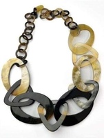 Superbe collier en corne de buffle naturel collier pendentif en corne artisanale ensembles de bijoux de mode pour accessoires pour femmes