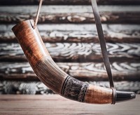 De la corne de guerre SCI véritable bataille trompette Viking buvant corne de buffle poli naturel corne à boire à Star Crafts Inde