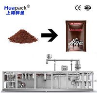Ligne de remplissage et de scellage horizontale automatique haute vitesse pour sachets de café moulu en film plat, haute précision