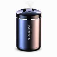 Diffuseur d'aromathérapie pour voiture en métal dégradé, baume parfumé solide, alimenté par USB, purificateur d'air portable pour l'intérieur du véhicule