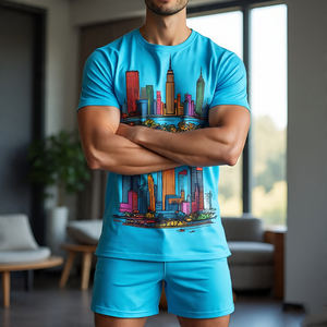 Set di pantaloncini da uomo in cotone 100% poliestere stampato pantaloncini da uomo - Product Image 5