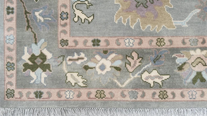 Tapis anciens en laine de luxe noués à la main 8x14 9x12 Multicolores Tapis de prière faits à la main pour la décoration de la maison CR10 - Product Image 3