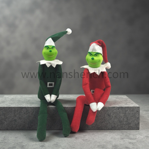 Venta al por mayor de fábrica, adornos navideños transfronterizos, <span class=keywords><strong>muñecos</strong></span> de elfo y <span class=keywords><strong>Grinch</strong></span> de peluche para decoraciones navideñas - Product Image 4
