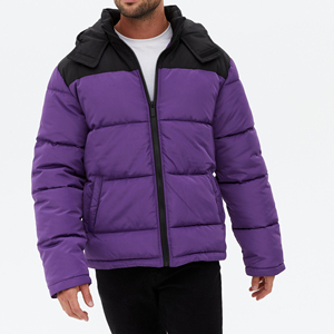 New Arrival Men Custom Logo High Quality Cheap Price <b>Thin</b> Hooded <b>Puffer</b> <b>Jackets</b> for Winter Wear Adults Manufactured - Product Image 2