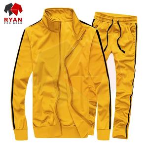 Survêtement pour homme, coupe régulière, grande taille, style décontracté, avec taille élastique et fermeture éclair - Product Image 1