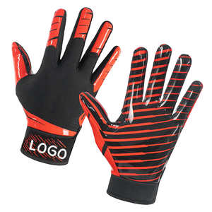 Gants récepteurs de football américain professionnel de haute qualité Caractéristiques respirantes entièrement personnalisables - Product Image 1