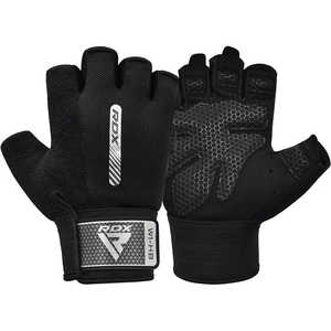 Alta calidad RDX Sports Gel acolchado Nylon medio dedo Unisex Fitness guantes personalizables Multi colores entrenamiento ejercicio gimnasio - Product Image 1