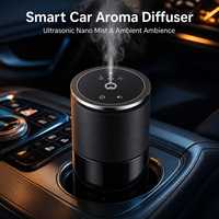 Diffuseur de parfum intelligent pour voiture, panneau de commande tactile, démarrage/arrêt automatique intelligent, 3 modes de parfum, induction intelligente pour voiture et maison