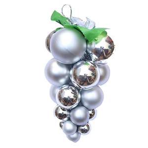 Vocalforlocal hecho a mano 8 piezas de vidrio transparente azul árbol de Navidad bolas adornos Vintage árbol de vidrio decoraciones de Navidad - Product Image 6