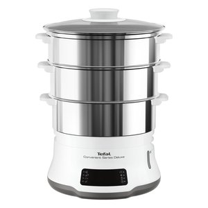 Vaporera eléctrica 900W (9Lt) CONVENIENT SERIES Deluxe Blanco y Plateado VC502D10 - Product Image 1