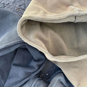 Sweats à capuche zippés délavés à l'acide pour hommes avec logo personnalisé OEM pull à capuche vintage pour hommes Blank 300 GSM Fleece Plain Dyed Winter - Product Image 2
