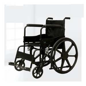 Fauteuil roulant manuel robuste, cadre en acier durable, pliable, taille universelle, confortable, soutien à la mobilité - Product Image 1