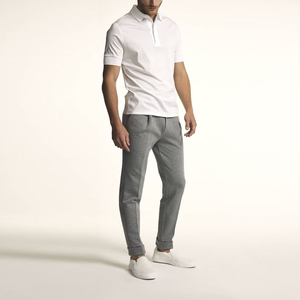 เสื้อโปโลสำหรับผู้ชายผ้าฝ้ายลายทางคอตตอนนิ่มดีไซน์ปกเสื้อแขนสั้นผลิตตามสั่งสำหรับผู้ซื้อทั่วโลก - Product Image 3