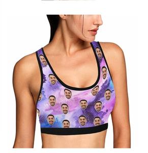 Roadsunshine OEM ODM logotipo personalizado Fitness Girls Running Gym Yoga sujetador Tops ejercicio entrenamiento mujeres deportes sujetador Yoga sujetador Tops - Product Image 2