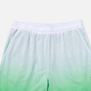Pantalones Cortos de Baloncesto de Malla con Degradado de Blanco a Verde Personalizados, Ropa Deportiva Transpirable Sublimada para Hombre, para Gimnasio o Deportes - Product Image 2