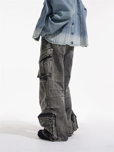 Manufacturers Custom <b>Men'S</b> Designer Slim Fit <b>Jeans</b> Wholesale High Quality Fashionable <b>Black</b> <b>Biker</b> Skinny Denim Pants for <b>Men</b> - Product Image 3