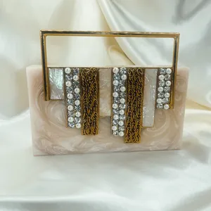 Nuevo Diseño Exclusivo: Bolso de Mano Moderno de Resina Transparente, Tipo Clutch, Acrílico, para Fiestas y Eventos, para Mujer, Hecho a Mano, Precio Bajo - Product Image 2