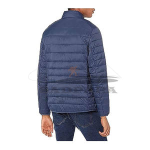 Veste matelassée éléganteVeste d'hiver pour hommes à capuche matelassée Rembourrage chaud coupe-vent Vêtements d'extérieur coupe confortable Manteau à fermeture à glissière - Product Image 6