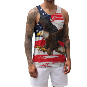 Men's Plus Size Fitness Sports Tank Tops Custom Elasticity Plain Gym <b>Vest</b> with for Sports and Gym Use - Product Image 1