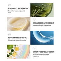 Serum Pertumbuhan Rambut Rosemary Peptide Anti Rambut Rontok, Perawatan Kulit Kepala yang Menutrisi dan Memperkuat, Serum Perbaikan