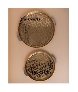 Plateau de service en acier inoxydable de conception standard en or poli, accessoires de cuisine et de table, plateau à chocolat - Product Image 3