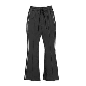 Pantalones Unisex de Estilo Urbano, 100% Algodón, Felpa, Corte Acampanado, Estilo Deportivo, Vintage, Lavado, para Hombre - Product Image 6