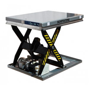 Mesa elevadora de tijera estacionaria con motor 500kg Capacidad hasta 760mm 2017 Francia - Product Image 2