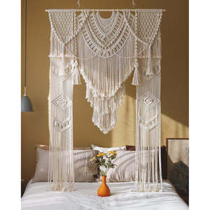 Extra Large Boho <b>Macrame</b> Wedding Backdrop Elegant <b>Curtain</b> for Ceremony Arch Wall Decoration for Your Bridal Ceremony - Product Image 1