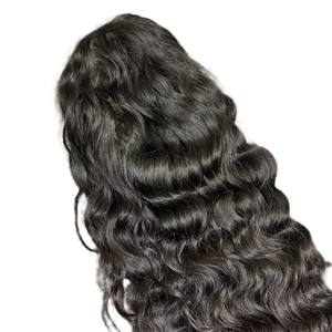 24 ''Perruques naturelles à fermeture en dentelle HD ondulée Haute qualité 100% Extensions humaines brutes vietnamiennes vierges Perruque à un donneur Points de vente - Product Image 1