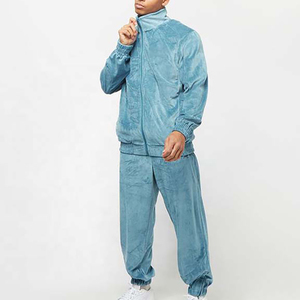 2024 Custom <b>Velour</b> Velvet Skinny <b>Tracksuit</b> for <b>Men</b> Printed Regular Fit Male Sweatsuit Wholesale Eco-Friendly Breathable for - Product Image 2