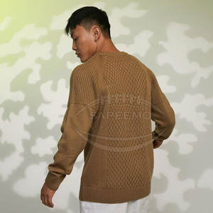 Suéter de Invierno para Hombre 100% Lana con Logotipo Frontal, Características Anti-Pilling y Anti-Arrugas, Estilo Urbano Moderno, Jersey de Alta Calidad para Todo el Día - Product Image 4