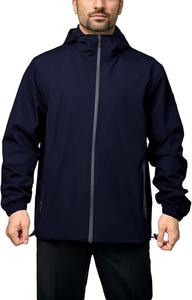 Veste coupe-vent légère et respirante pour homme de grande taille nouveauté tenue décontracté veste coupe-vent d'été couleur bloc - Product Image 3