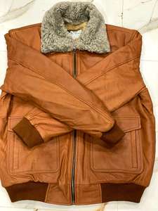 Chaqueta de Cuero para Hombre con Logotipo de Marca Moderna, Cuello Alto, Tela de Lona, Impermeable, Transpirable, Invierno, Calidad Confiable, la Más Demandada - Product Image 3