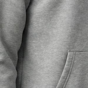 Sweat-shirt à capuche gaufré 100 % coton pour homme – Confortable, manches longues, idéal pour l'hiver, motif uni, col gaufré, pull premium - Product Image 5