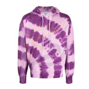 เสื้อฮู้ดผ้าฟลีซสำหรับผู้ชายเสื้อฮู้ดมัดย้อมใช้ได้ทั้งชายและหญิง - Product Image 4