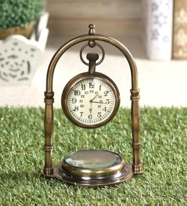 High Quality Brass Nautical Table <b>Clock</b> Unique Modern for Home Office Decor Indoor Decorative <b>Desk</b> <b>Clock</b> Bulk Quantity Metal - Product Image 2