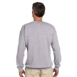 Jersey de cuello redondo de lana de algodón gris Suéteres deportivos grises - Product Image 2