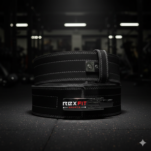 Cinturón de Levantamiento de Pesas de Cuero Premium Rexfit con Hebilla de Palanca Ajustable, Soporte para la Espalda y Levantamiento de Pesas - Product Image 1