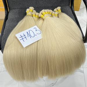 SLAVIC QUALITÉ PREMIUM OMBRE BLONDE NUANCES EXTENSIONS DE CHEVEUX HUMAINS RUSSES CUTICULE ALIGNED - Product Image 2