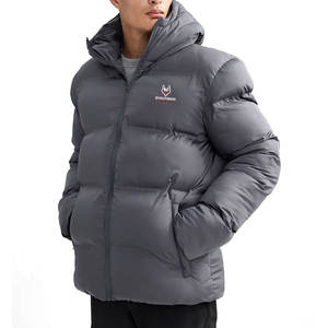 <b>Men's</b> Winter Puffer <b>Jacket</b> with Hooded Design Lightweight Breathable Stand Collar Windproof Features for Outdoor Activities - Product Image 3