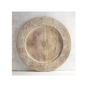 Plato de Madera Redondo para Servir, Superventas, el Mejor Embalaje, Plato para Aperitivos 100% Madera Natural, Plato de Madera con Diseño Personalizado - Product Image 6
