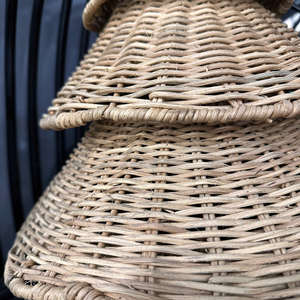 Décoration de sapin de Noël en rotin tissé à la main |   Ornement de vacances en osier naturel pour la maison, le bureau et l'affichage festif - Product Image 3