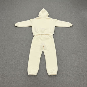 Conjunto de Sudadera con Capucha y Pantalones Deportivos de Algodón 100%, Gruesos, Casuales, de Verano, de Primera Calidad, a Prueba de Viento, Estilo Urbano - Product Image 3