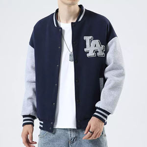 Elson Sports Manufacture Design Personnalisé Chenille Broderie Baseball Letterman Vestes Hommes Vintage Cuir Manches Varsity Veste - Product Image 1